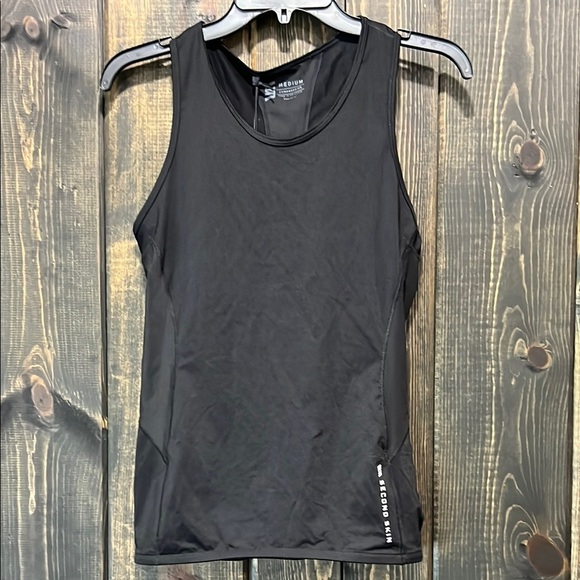 Second Skin Tops - NWT Second Skin Tank M Black Quatroflx High Gauge Compression Performance Gym